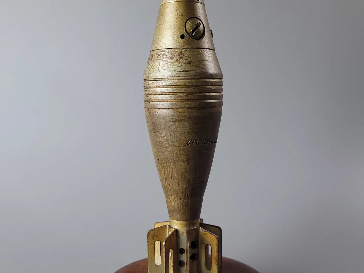 Billede 1 - ⭐️· Unik WWII Lampe - Mortérgranat fra 1945
