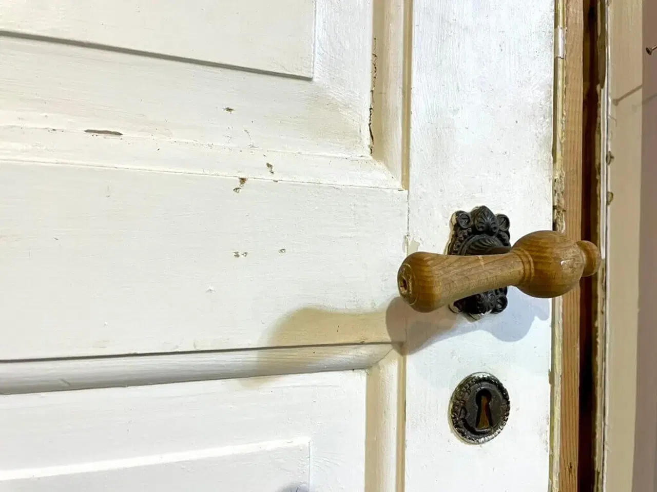 Billede 3 - Klassisk fyldningsdør m. fire felter og karm