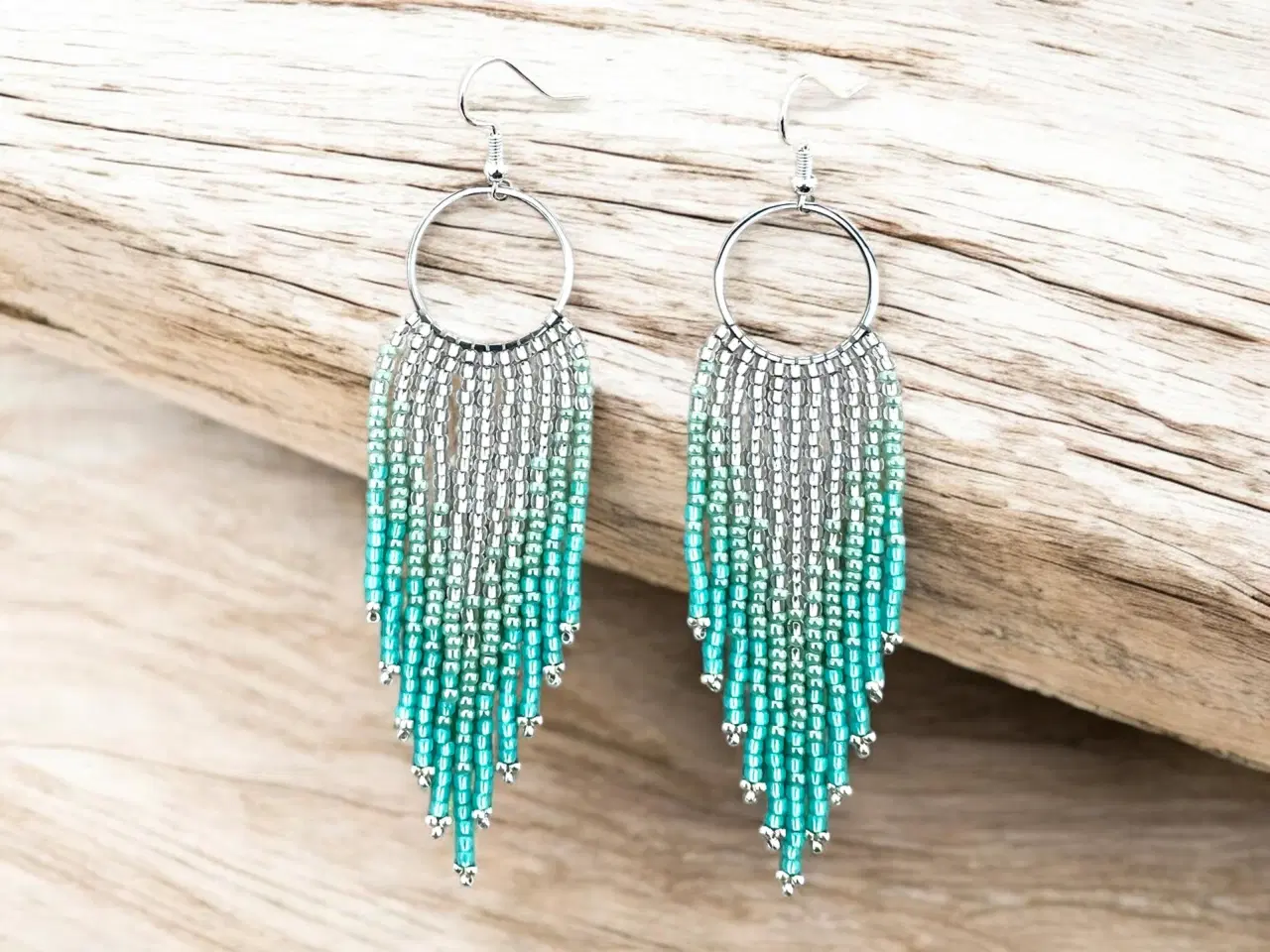 Billede 1 - Grønlandske perle øreringe