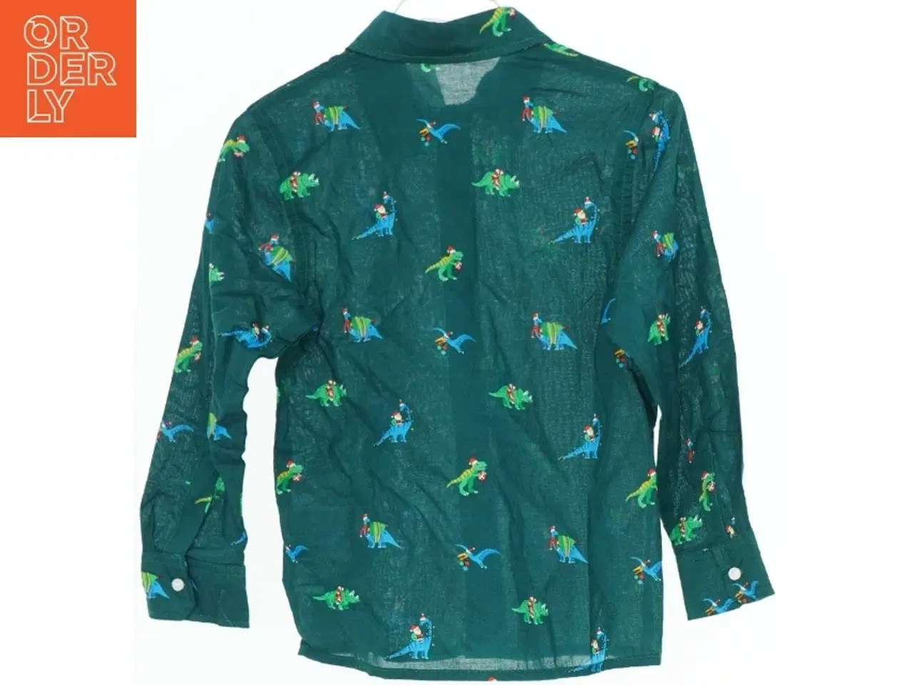 Billede 2 - Skjorte med dinosaurmotiver fra H&M (str. 110)