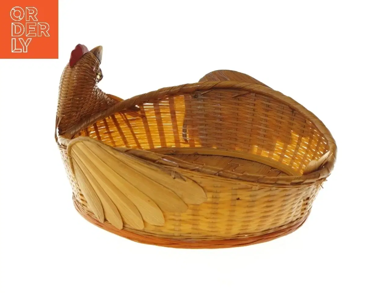 Billede 2 - Kyllingeformet kurv (str. Ø 22 cm)