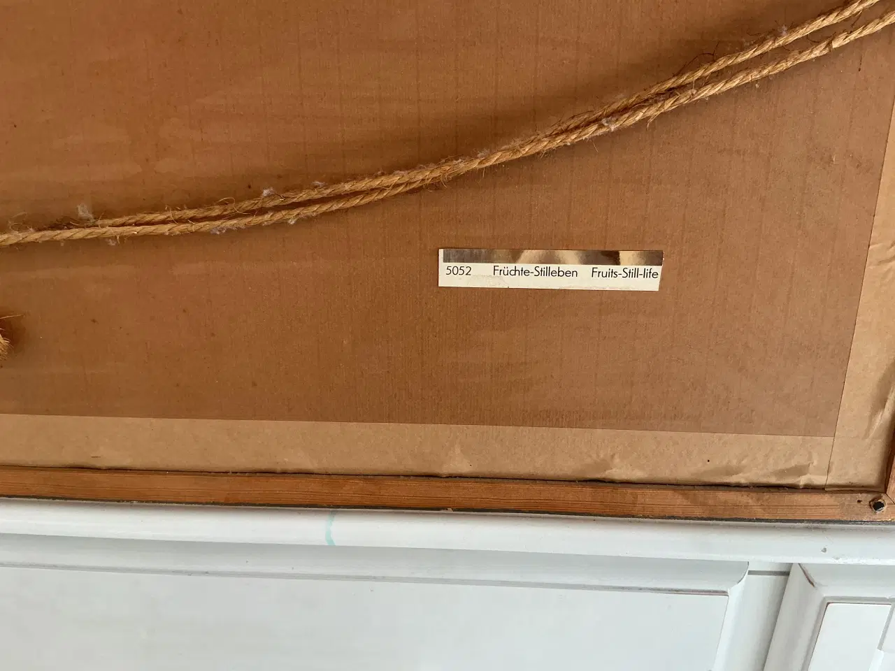 Billede 4 - Stilleben maleri - signeret E. Kruger - 80 x 40 