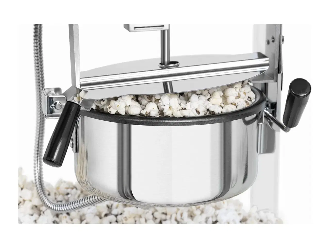 Billede 4 - Popcornmaskine – hvid og guld