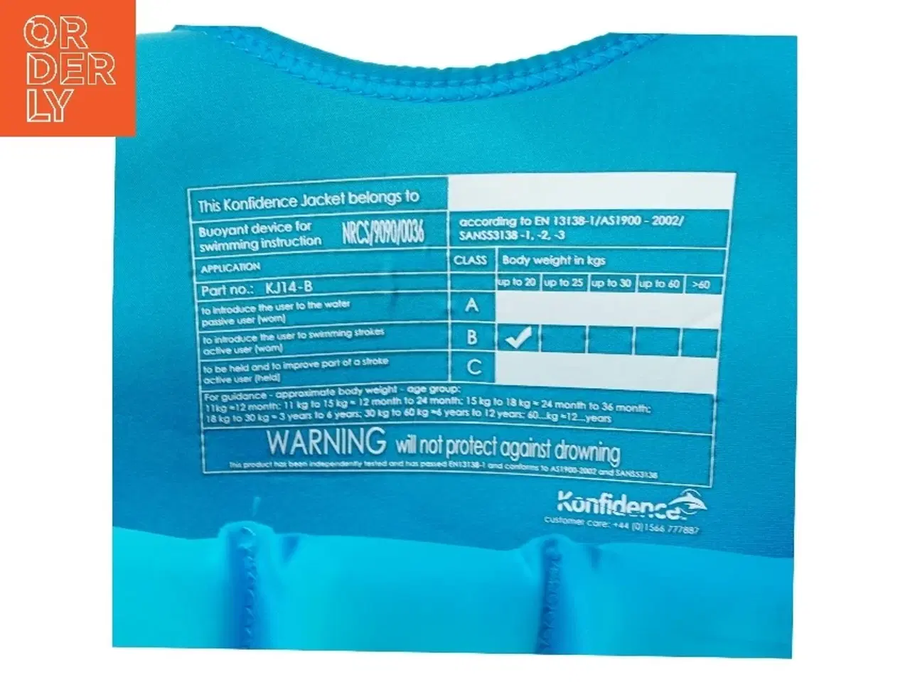 Billede 2 - Redningsvest til børn fra Konfidence (str. Se på billedet)