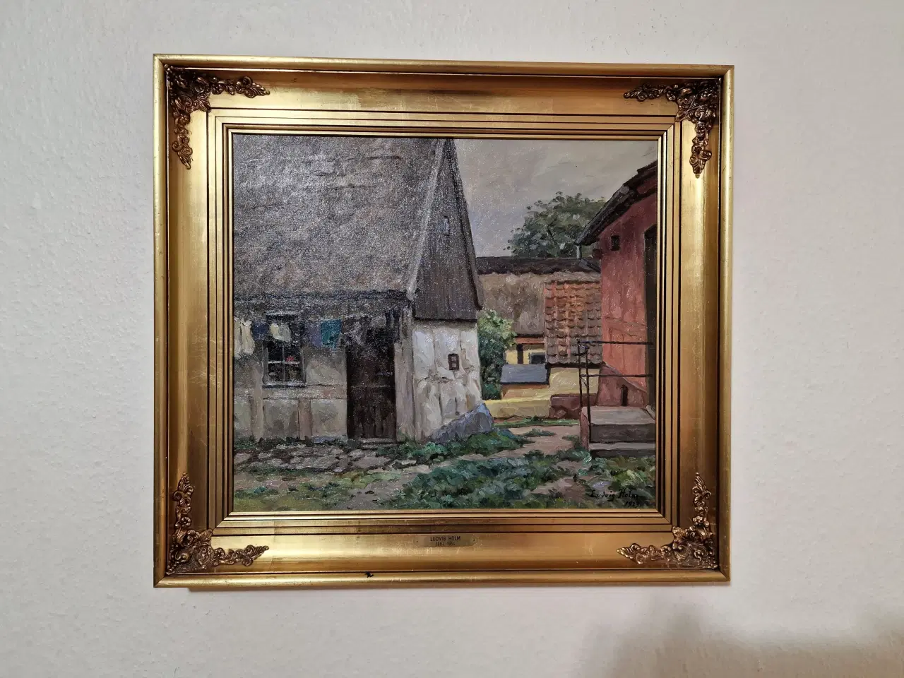 Billede 1 - Oliemaleri af Ludvig Holm fra 1923.