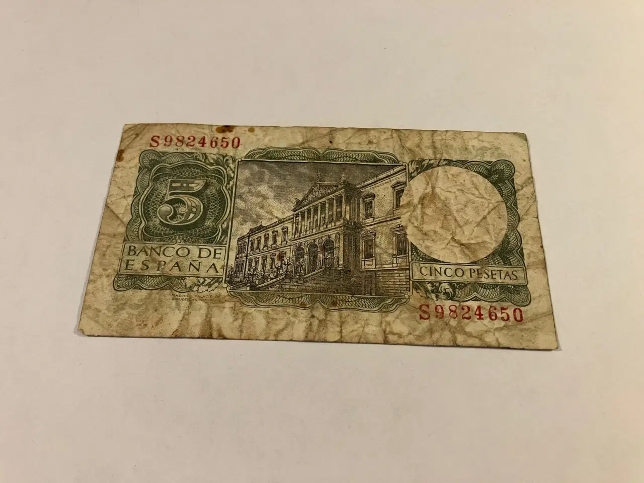Billede 2 - 5 Pesetas 1954 Spain