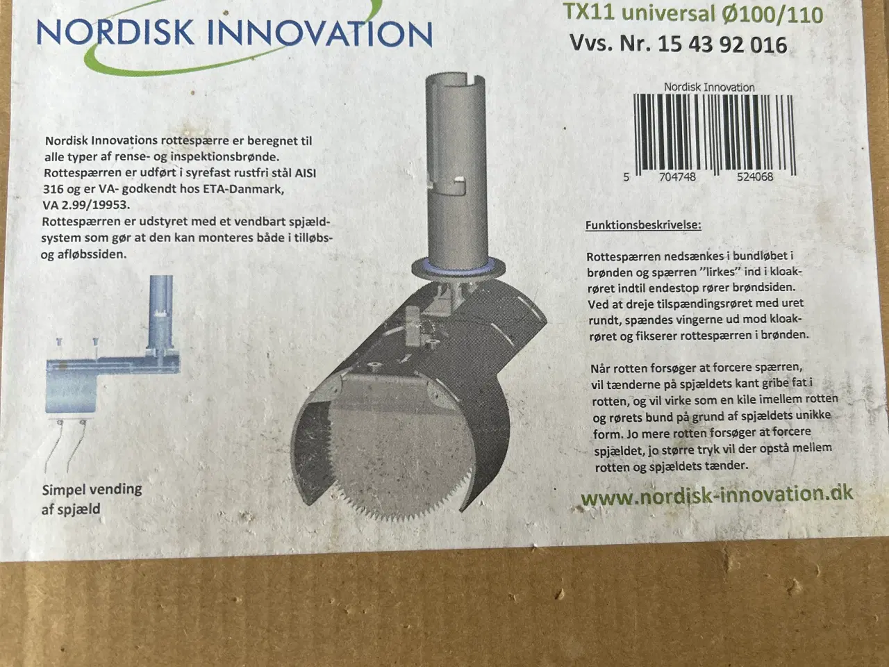 Billede 1 - Rottespærre TX11