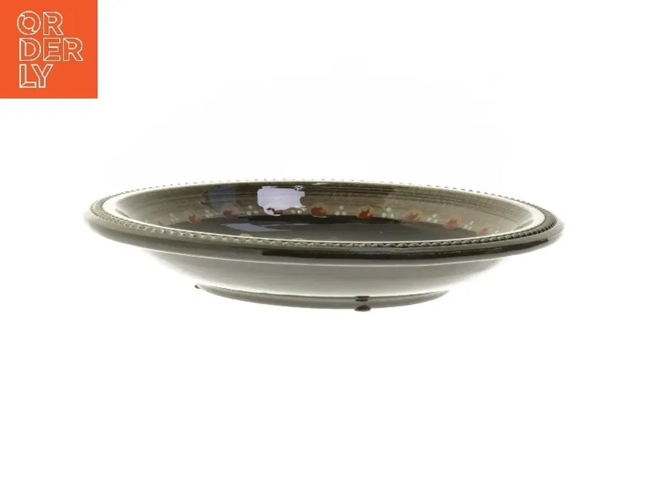 Billede 2 - Keramikfad med blomsterdesign fra Kohler Biel (str. Ø 26 cm)