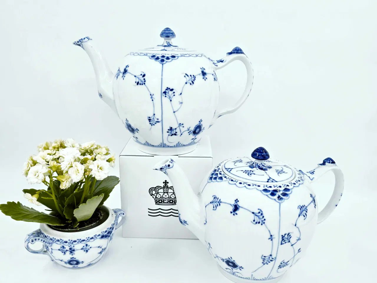 Billede 1 - Musselmalet Halvblonde Tekande Porcelæn 