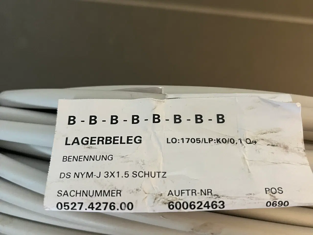 Billede 3 - 3 x 1,5mm2 kabel