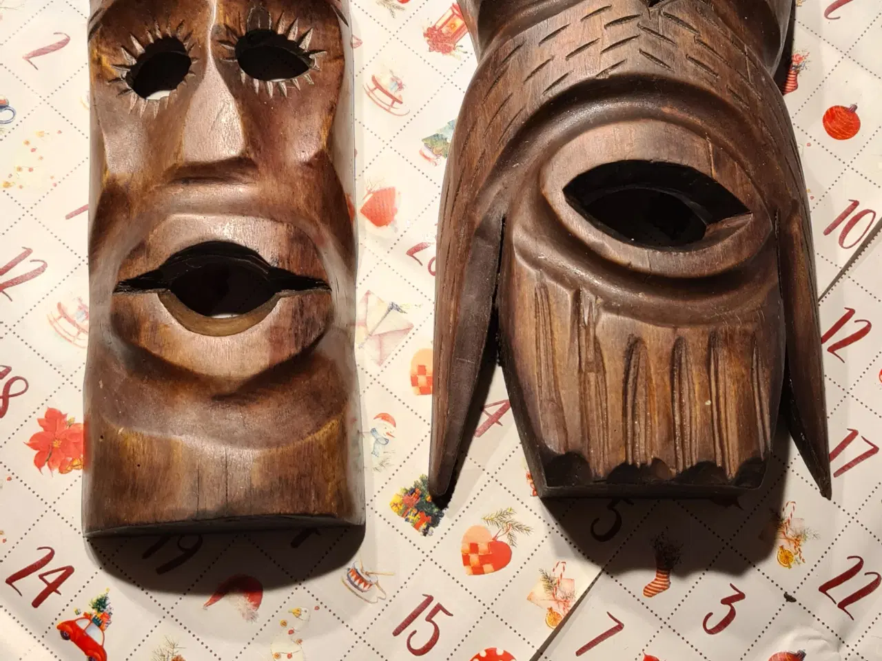 Billede 1 - Træ masker 