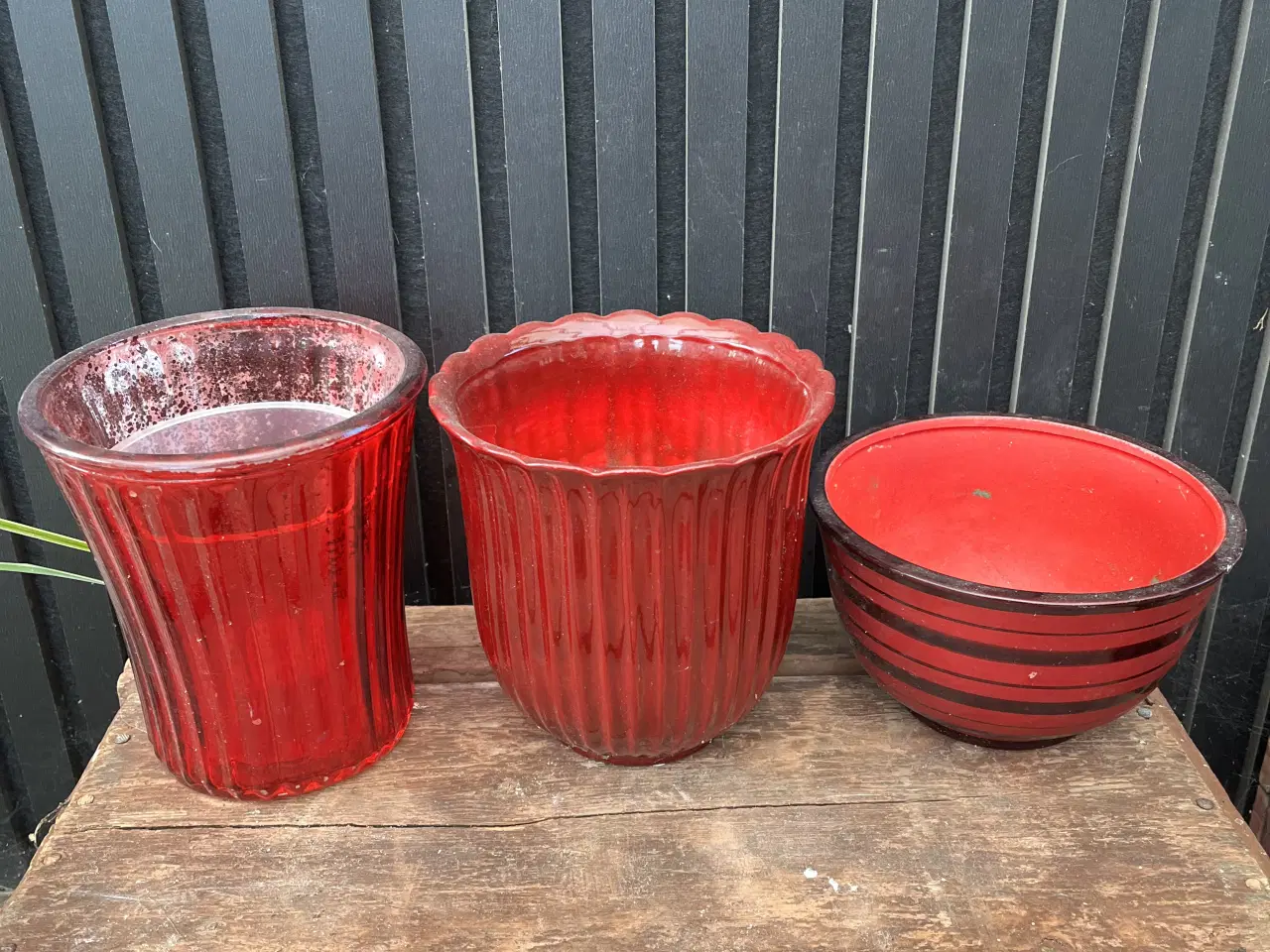 Billede 1 - Røde blomsterpotter 