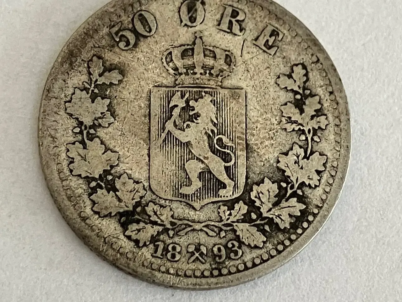 Billede 1 - 50 Øre 1893 Norge
