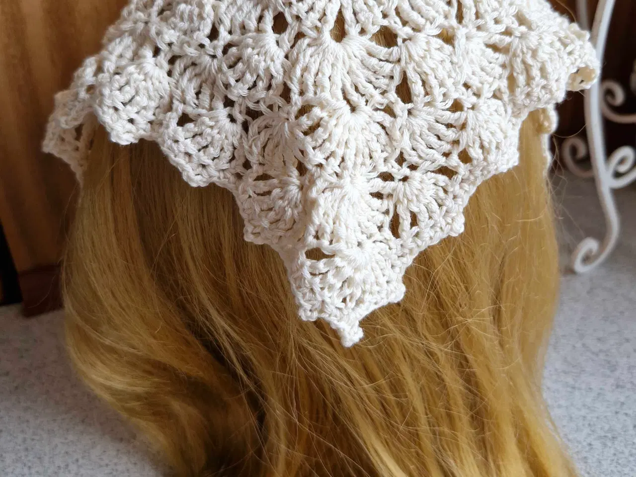 Billede 1 - Tørklæde hæklet 