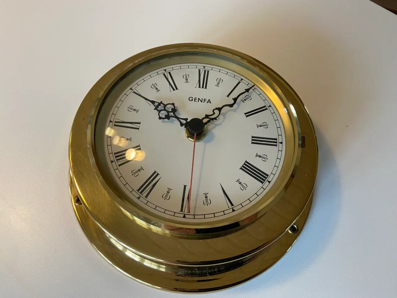 Billede 1 - Skibsur i messing fra Genfa