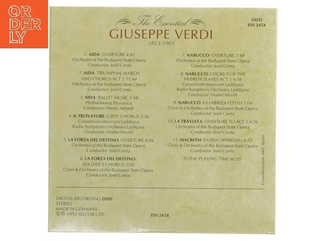 Billede 2 - The Essential Verdi CD