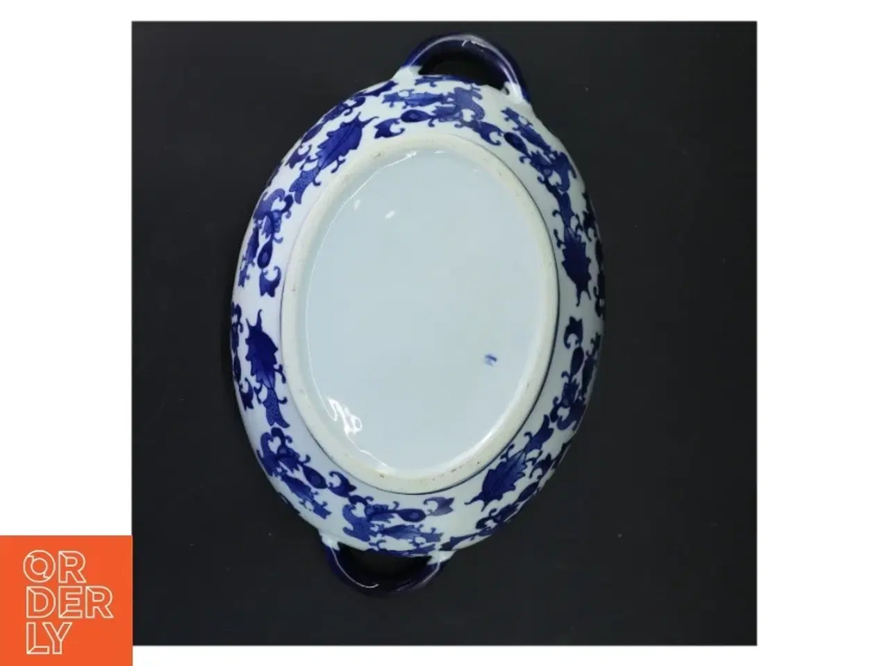 Billede 3 - Porcelæns serveringsskål med låg (str. 31x20 cm)