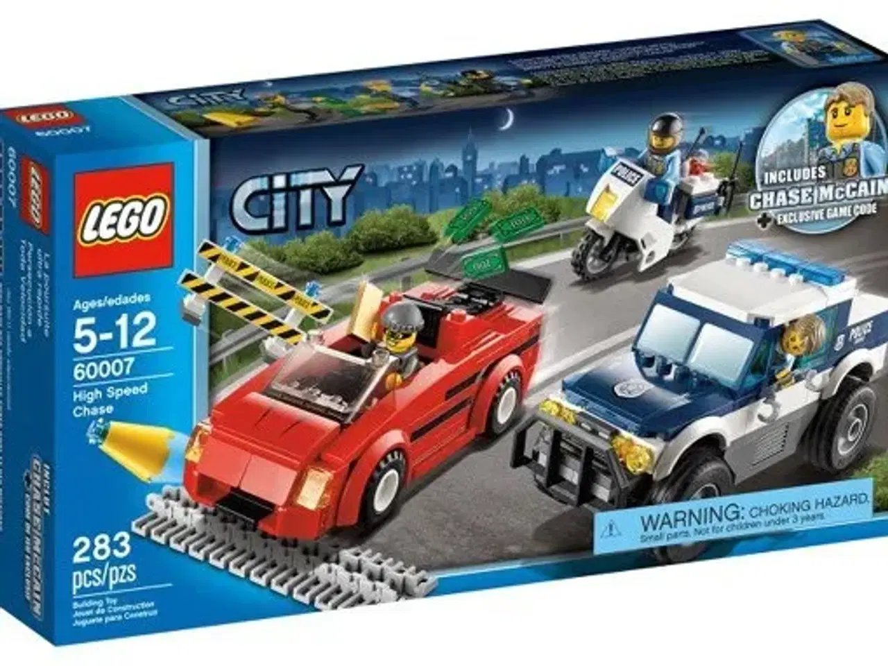 Billede 1 - Lego City Bil jagt i høj fart Nr 60007