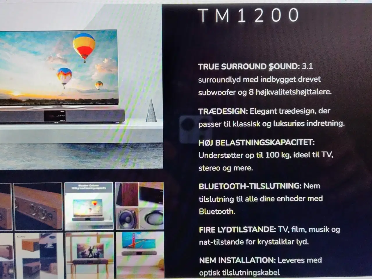 Billede 2 - CAV Surround sound 3,1 med indbygget subwoofer