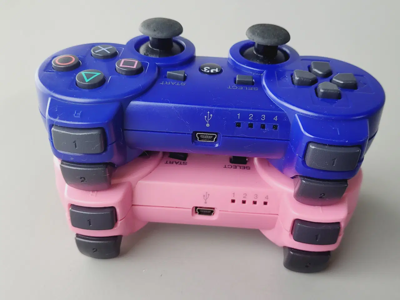 Billede 6 - ⭐️· 2 stk. PS3 Wireless Controllere - Pink og Blå