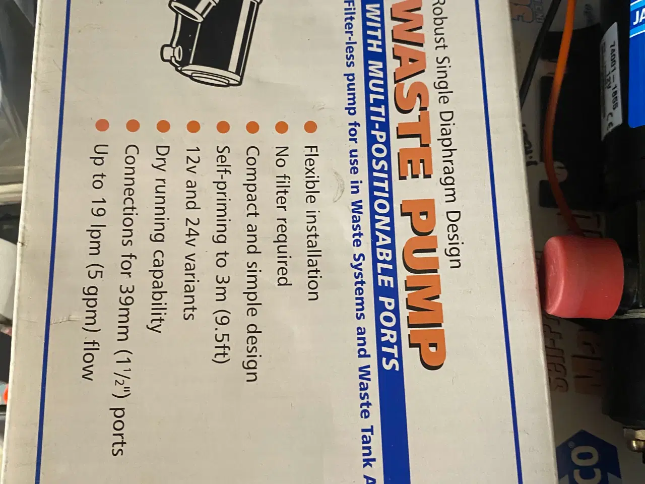 Billede 1 - Jabsco waste pumpe i 12 volt