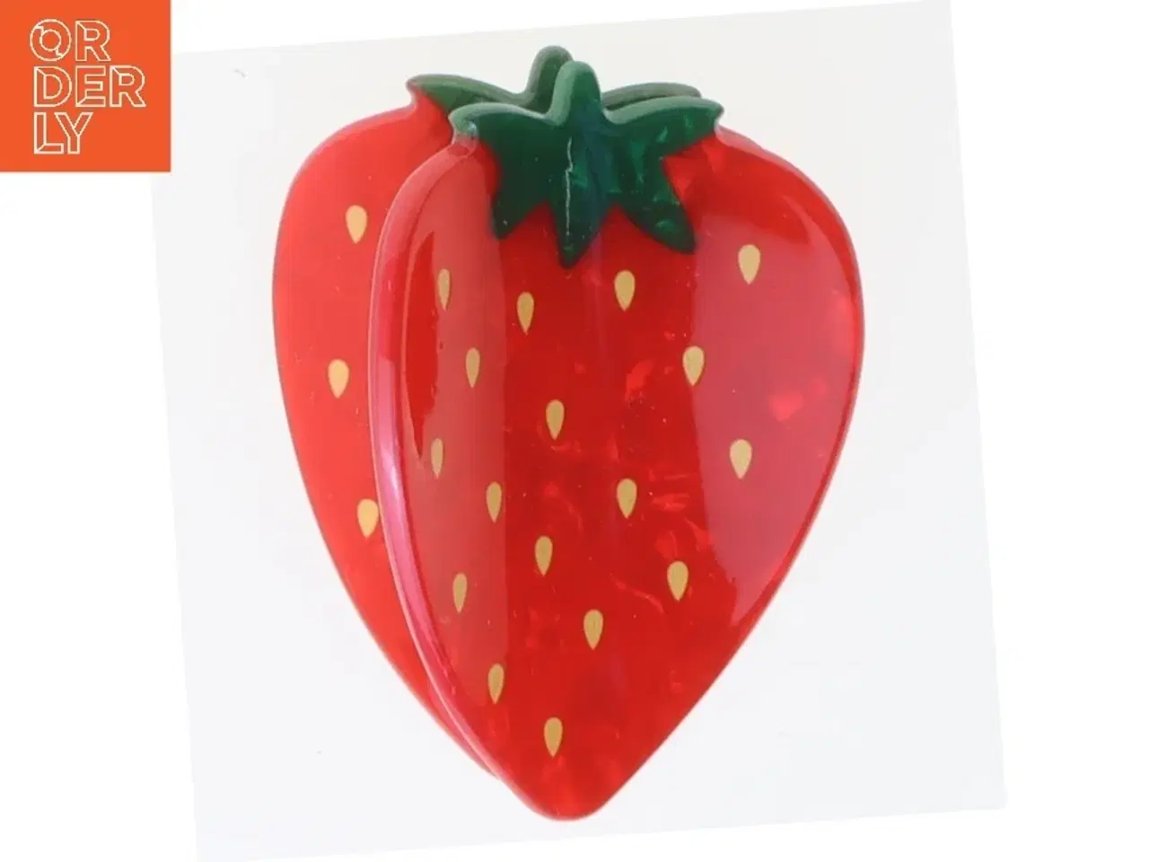 Billede 1 - Jordbær hårspænde (str. 6 cm)