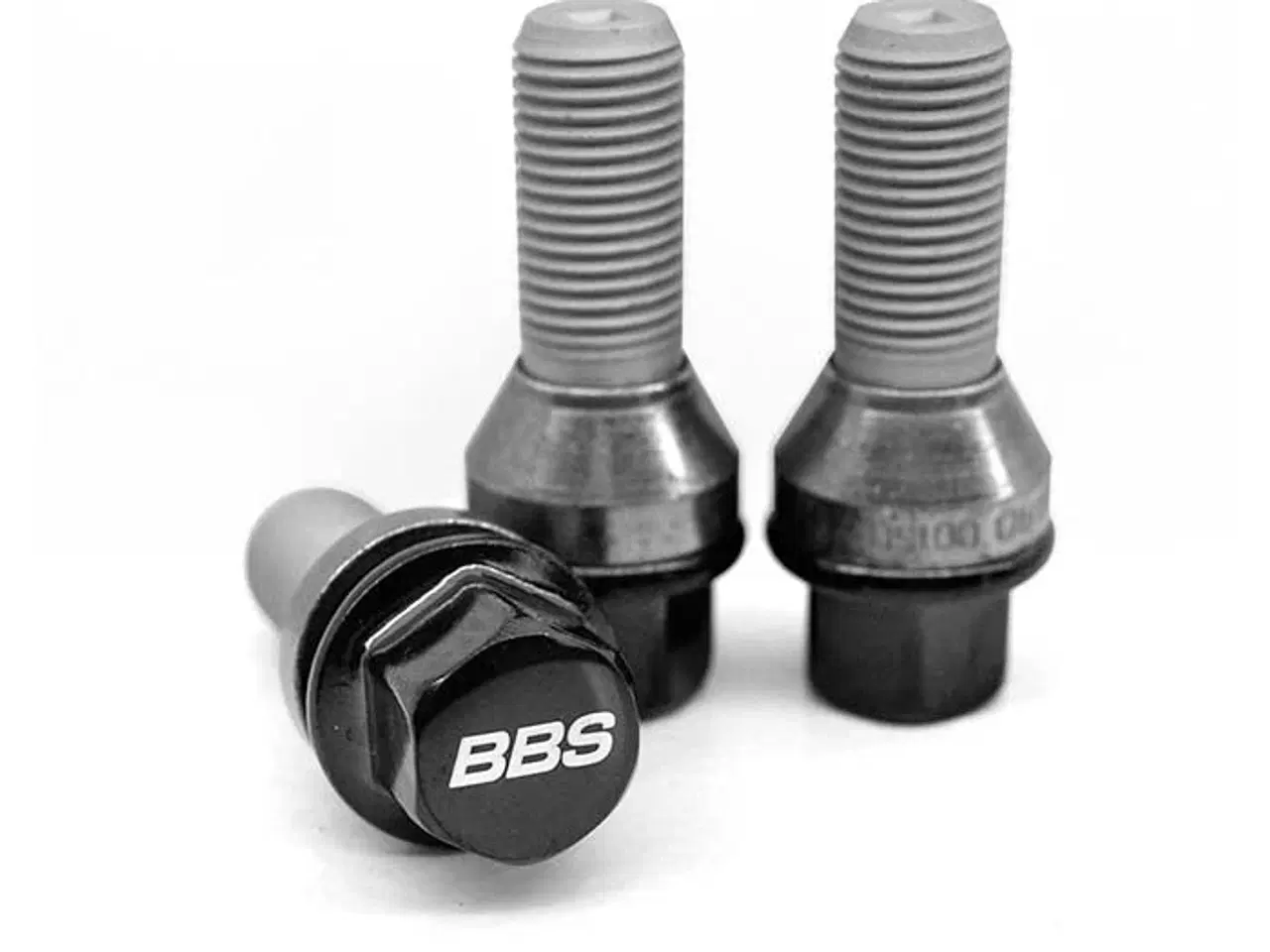 Billede 1 - BBS bolte (m14x1,5x33 60° kegle) sort - 20 stk.