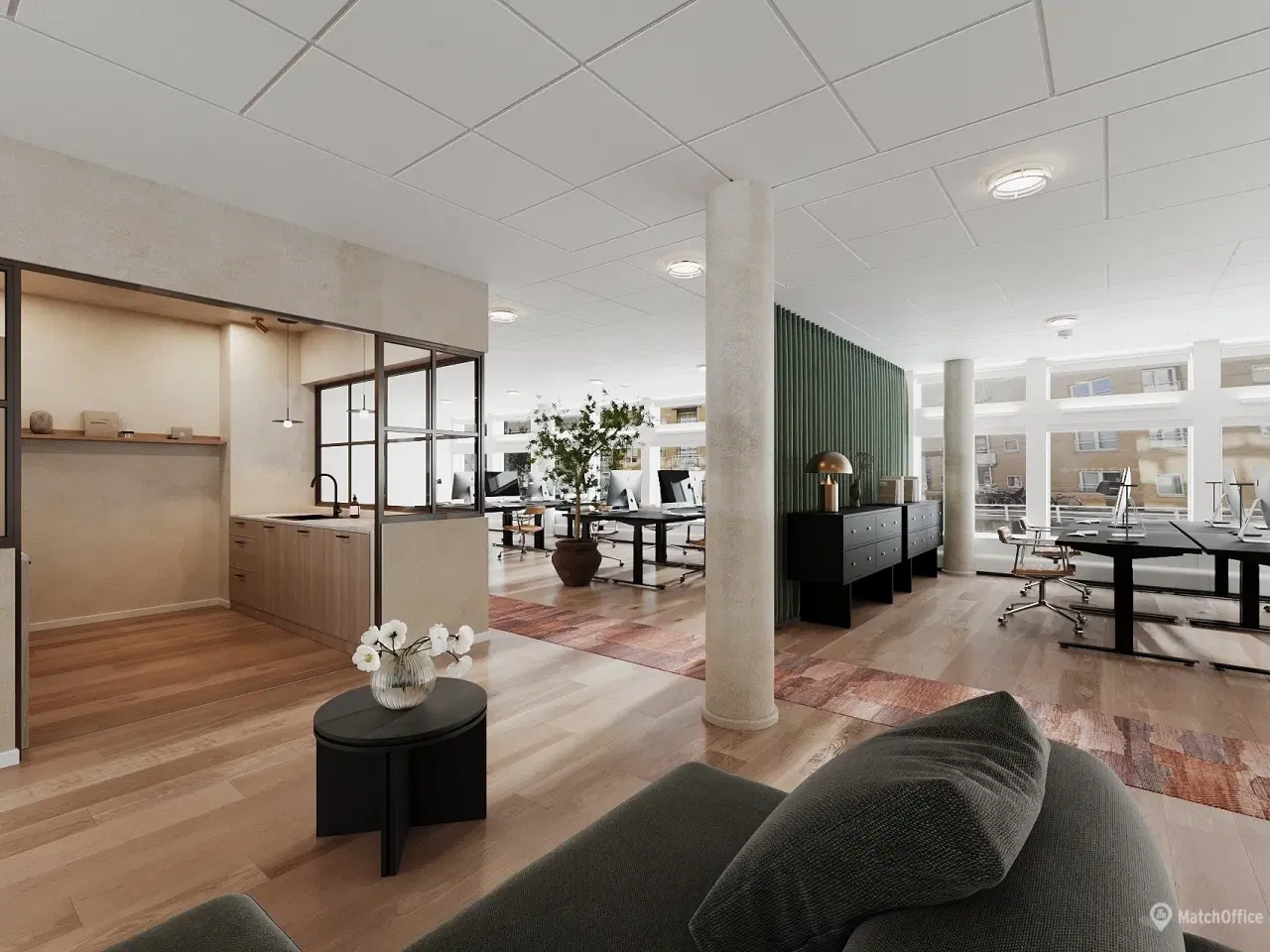 Billede 2 - Kontor i moderne og maritime rammer