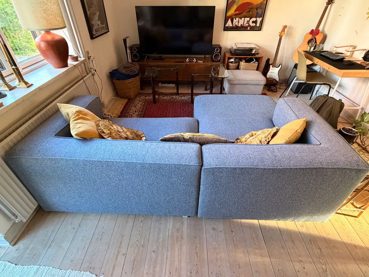 Billede 3 - Blågrå sofa sælges
