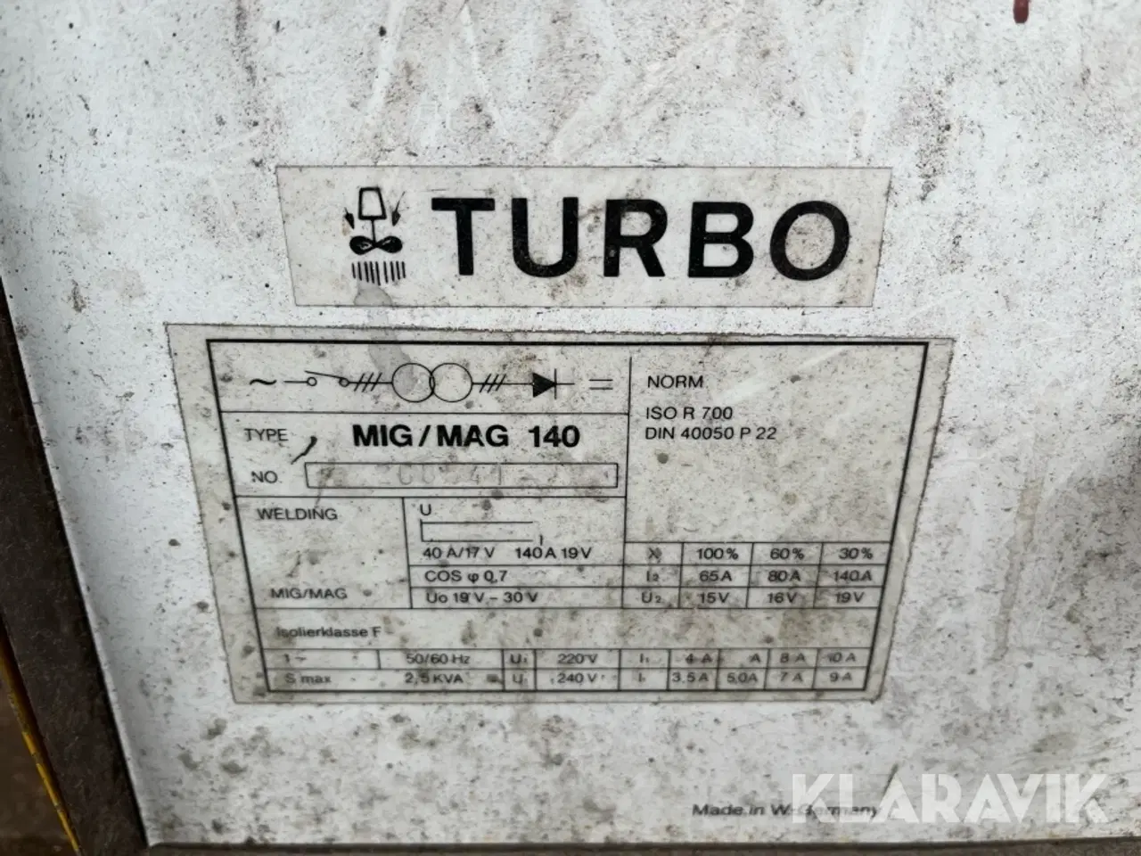 Billede 5 - Svejsemaskine Benmigko Mig/Mag 140Turbo 230V