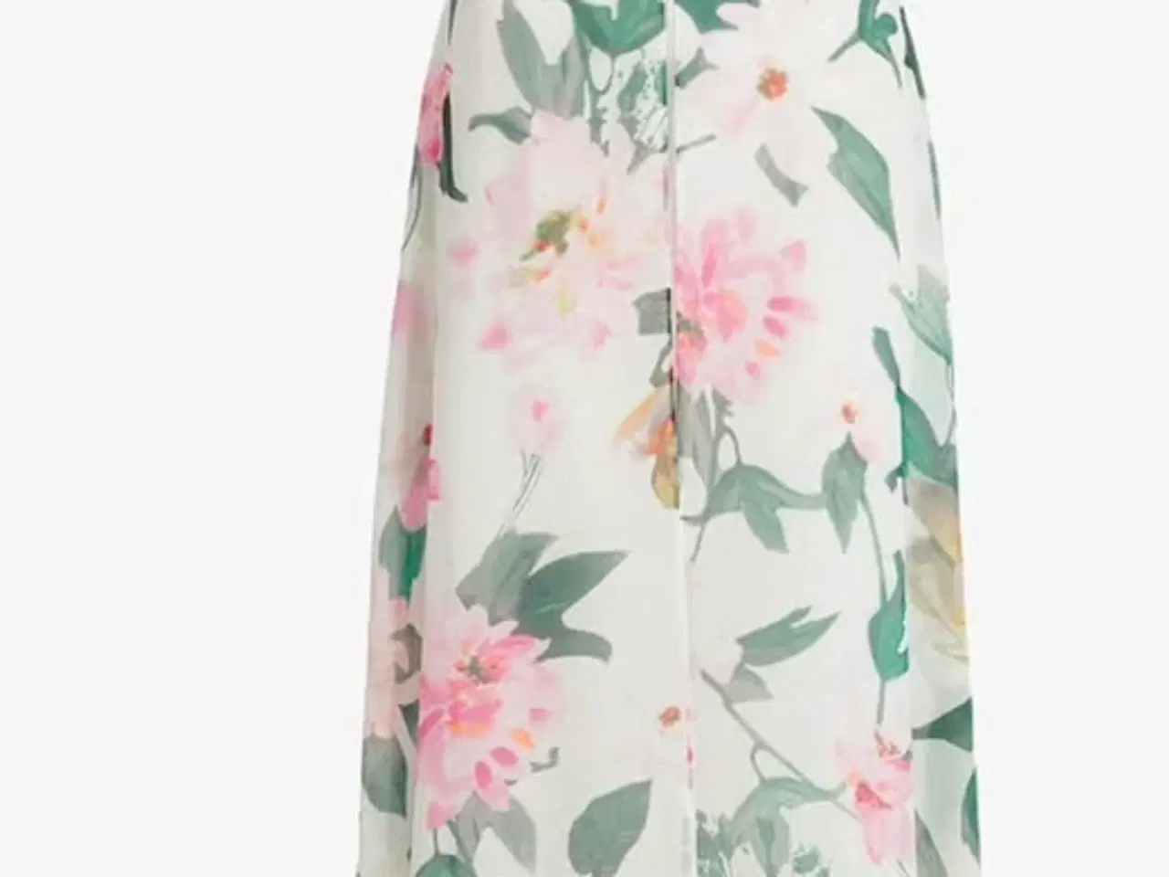 Billede 6 - Blomstret buksedragt med slæb