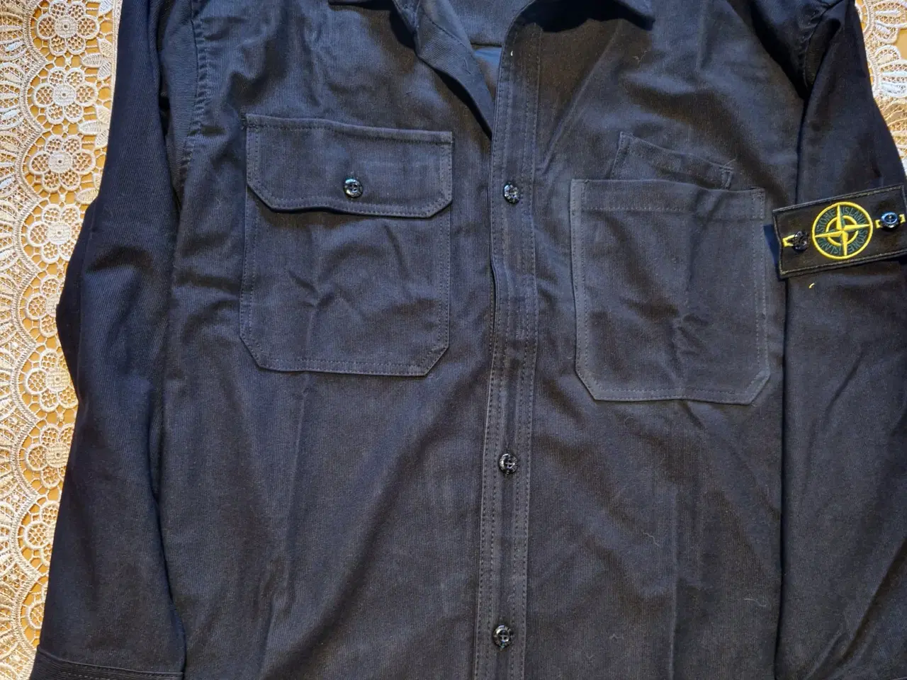 Billede 2 - Stone Island skjorte bomuld herre sort str. M
