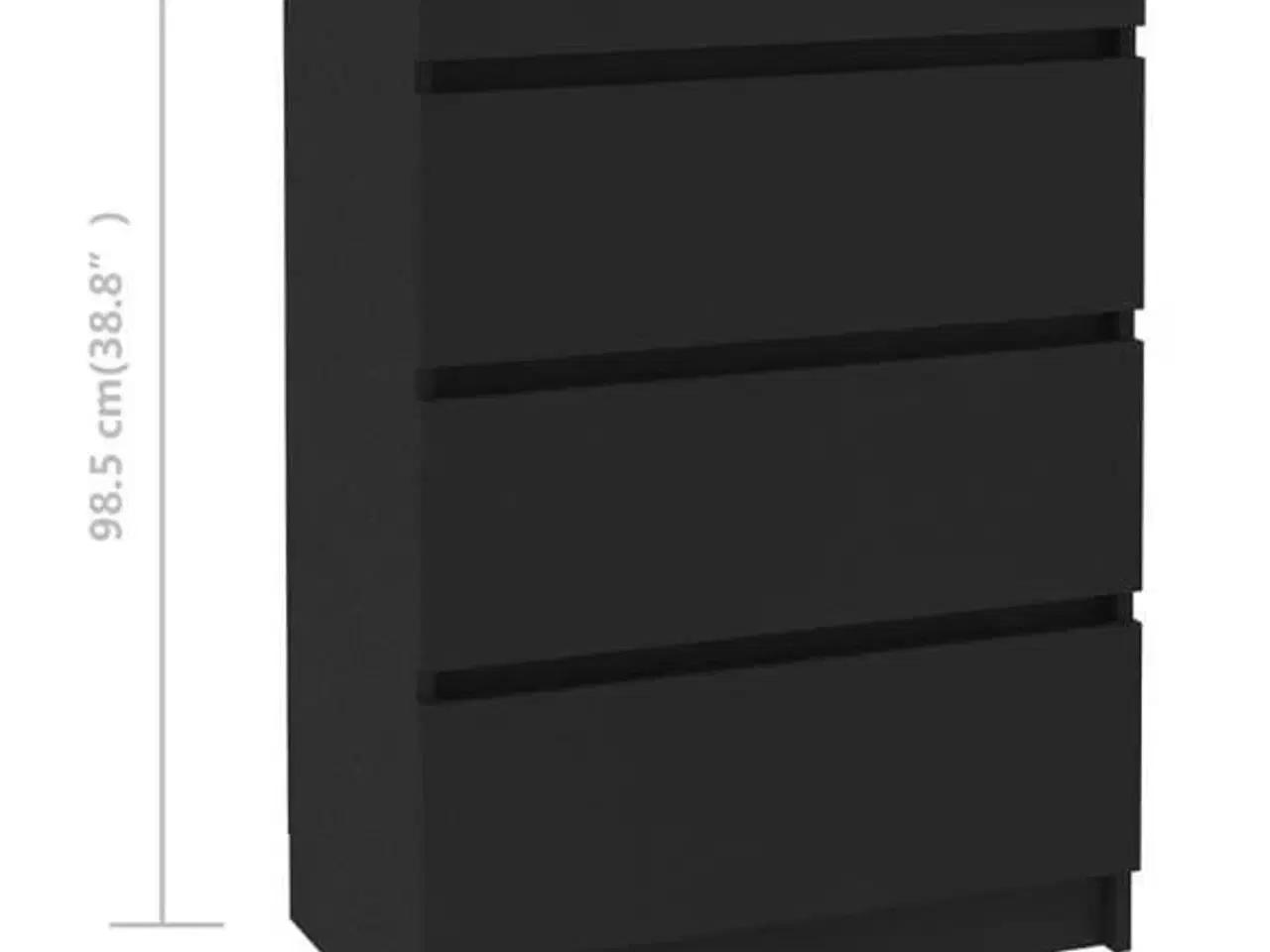 Billede 6 - Skænk 60x35x98,5 cm konstrueret træ sort