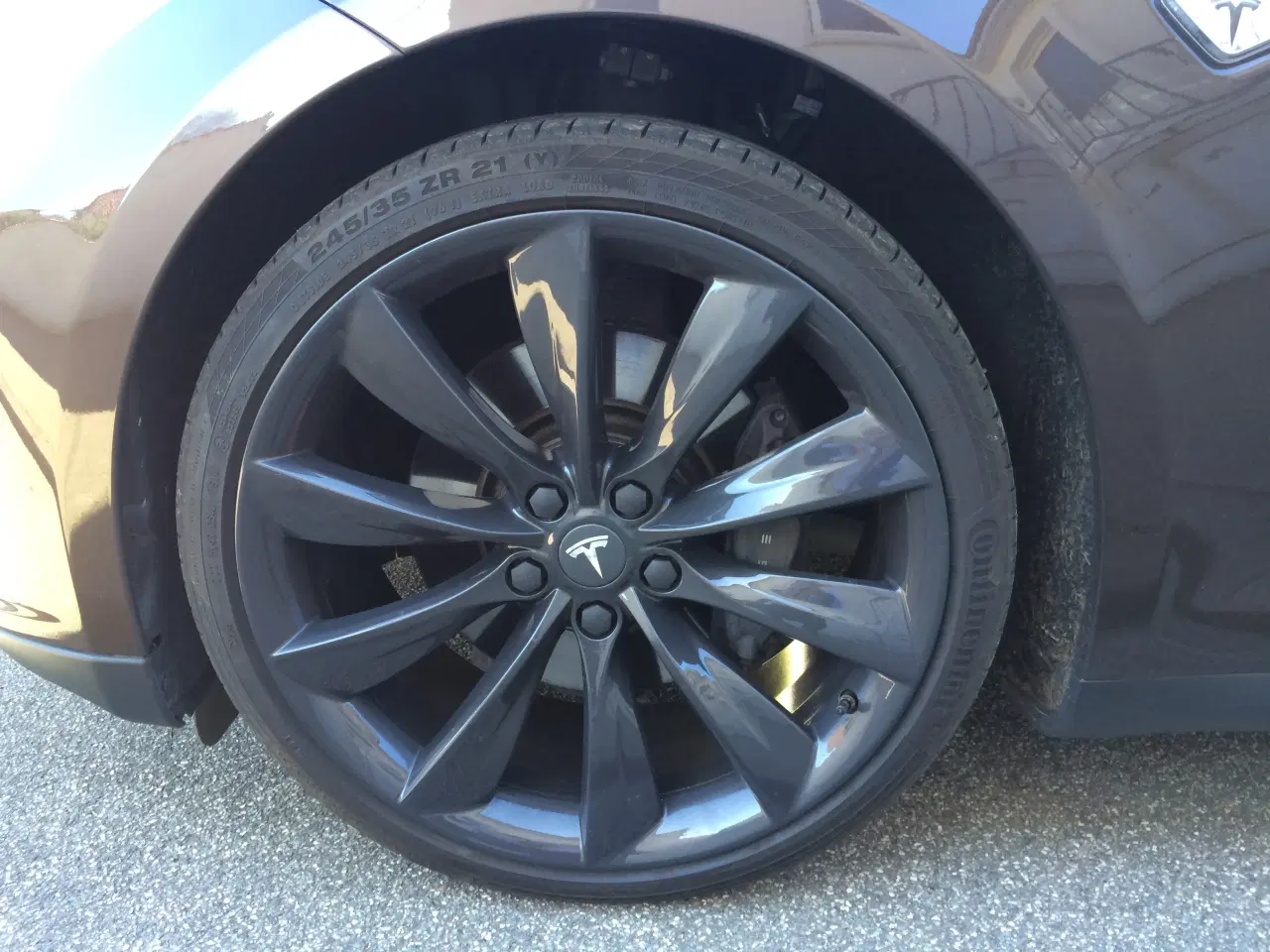 Billede 2 - Originale Tesla S Alufælge, 21"