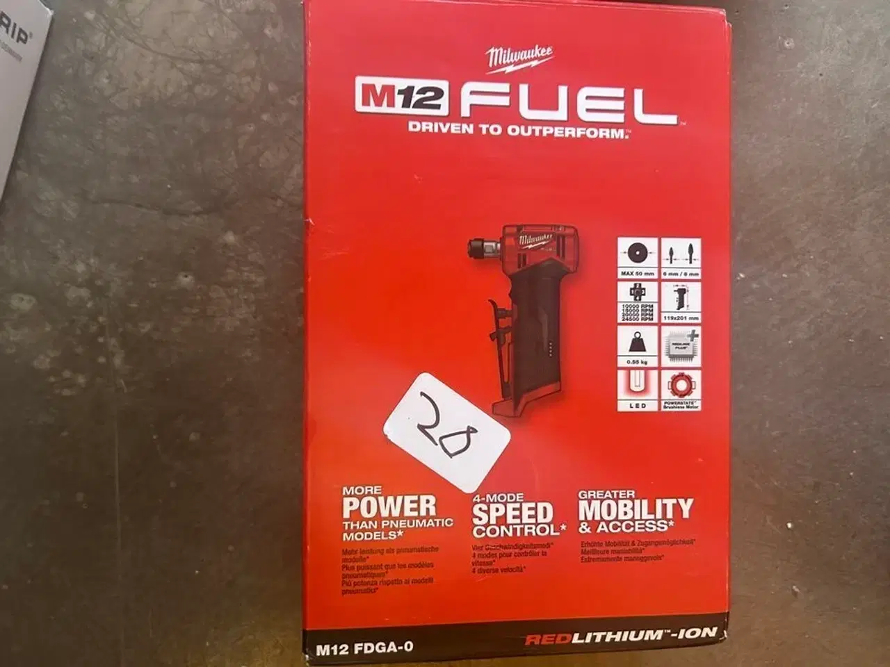 Billede 1 - MILWAUKEE Vinklet ligesliber M12 FDGA-0