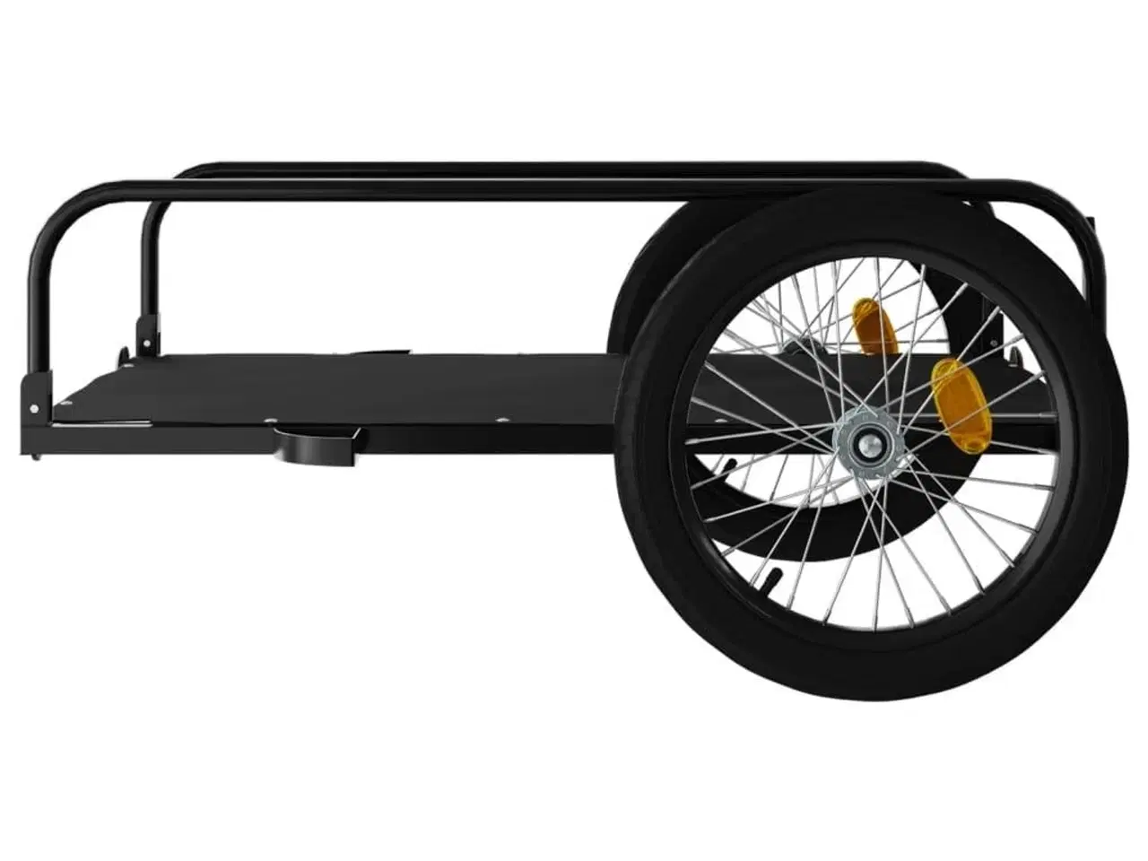 Billede 7 - Cykelanhænger 135x70x37 cm jern sort