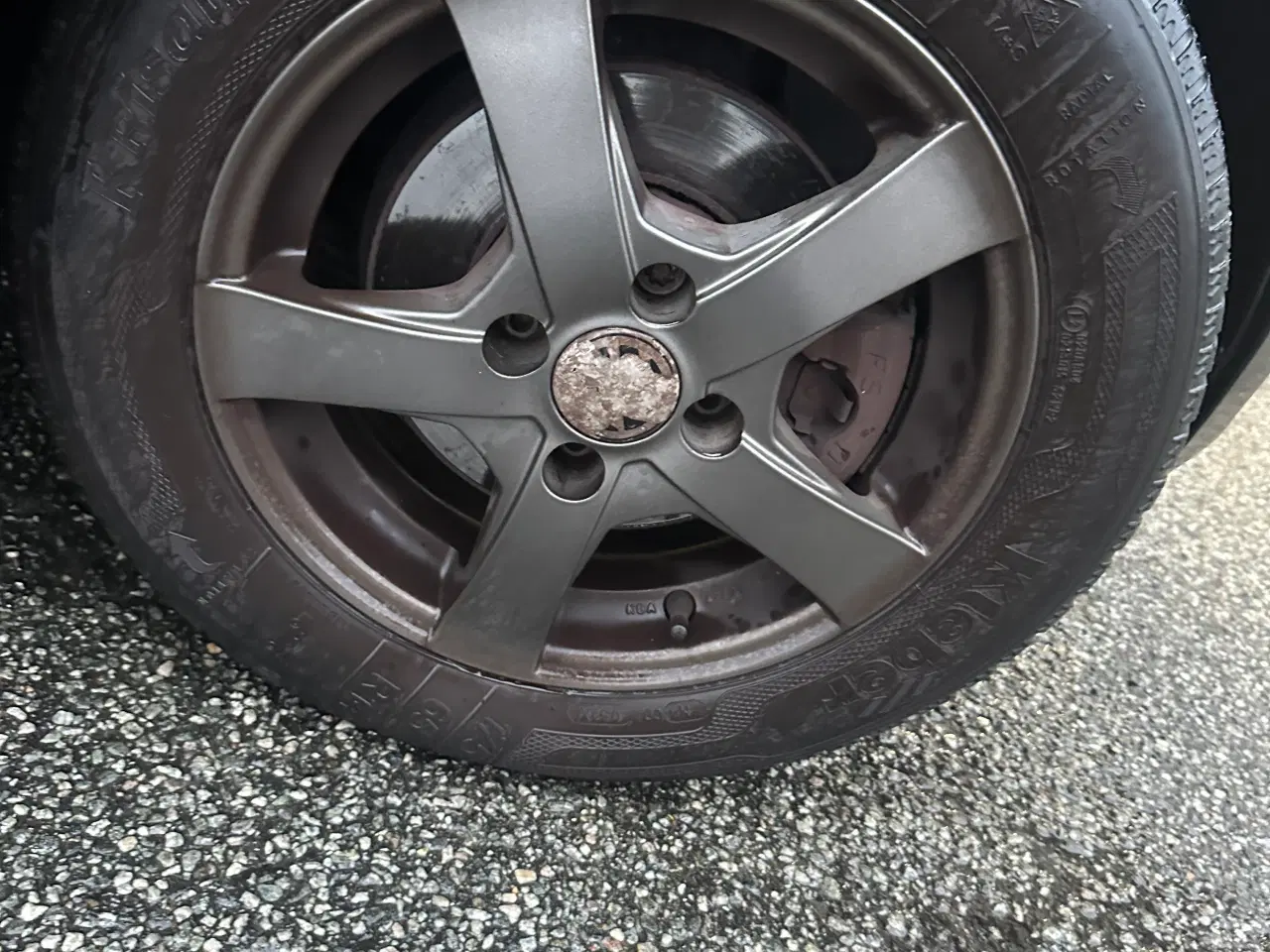 Billede 1 - Alu fælge med vinterdæk