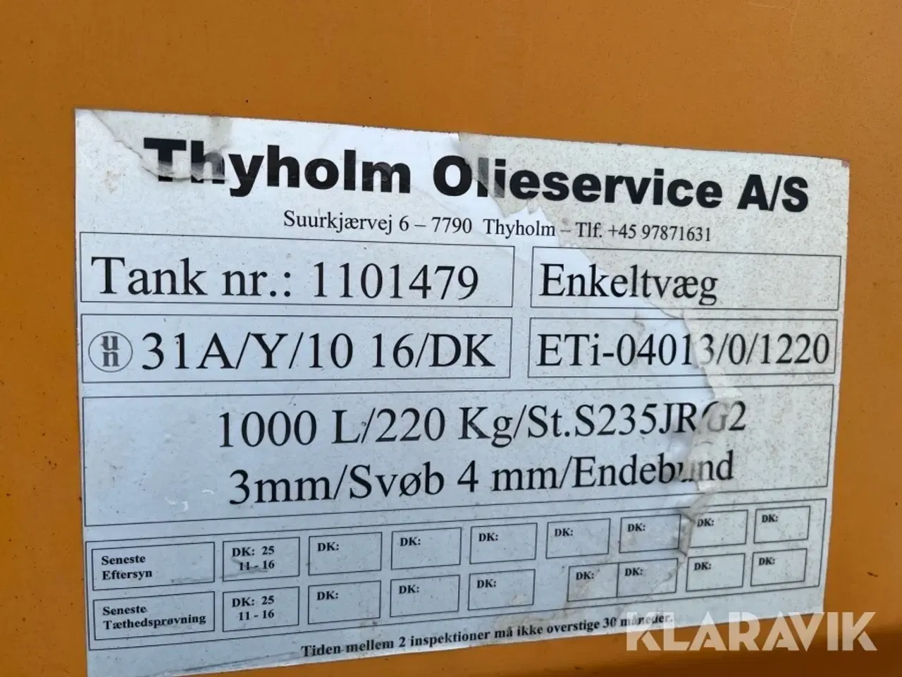 Billede 7 - Container Dancontainer 8Fod Med 1000liter tank