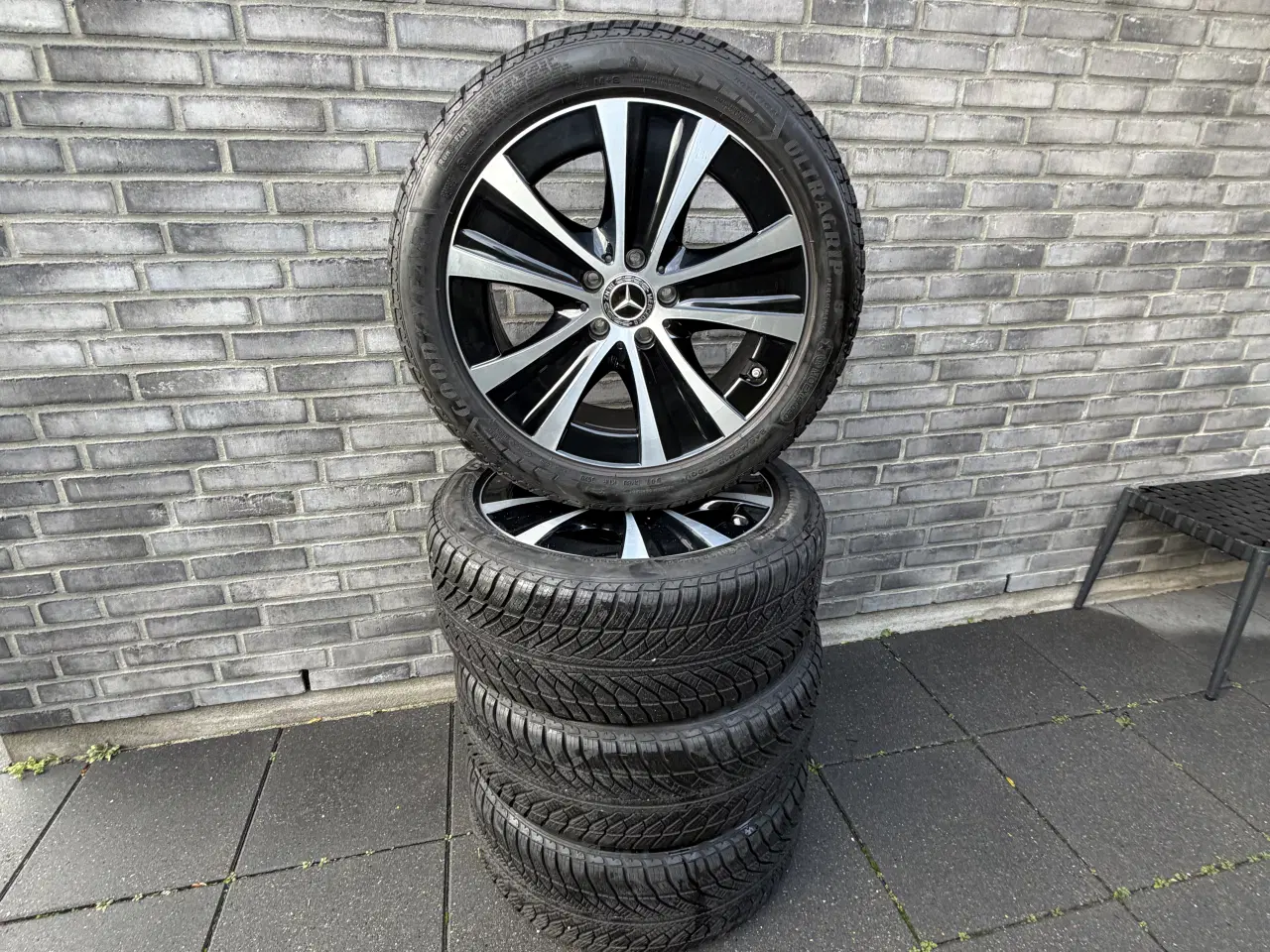Billede 1 - Mercedes Vinterdæk fælge 18 orginal tpms E/C/A/B 