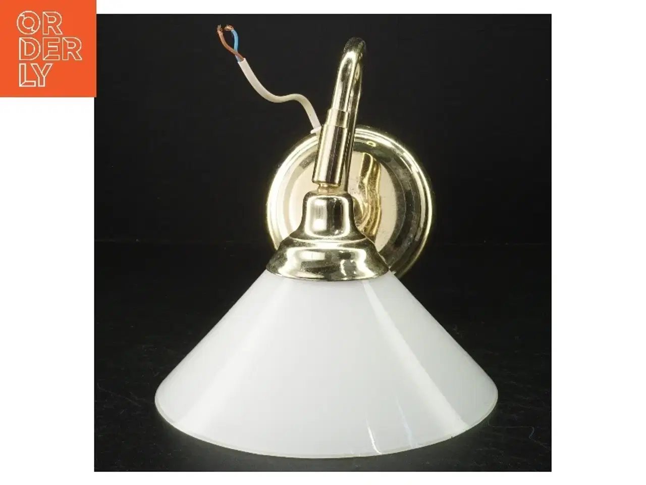 Billede 1 - Væglampe med opalglas fra IKEA