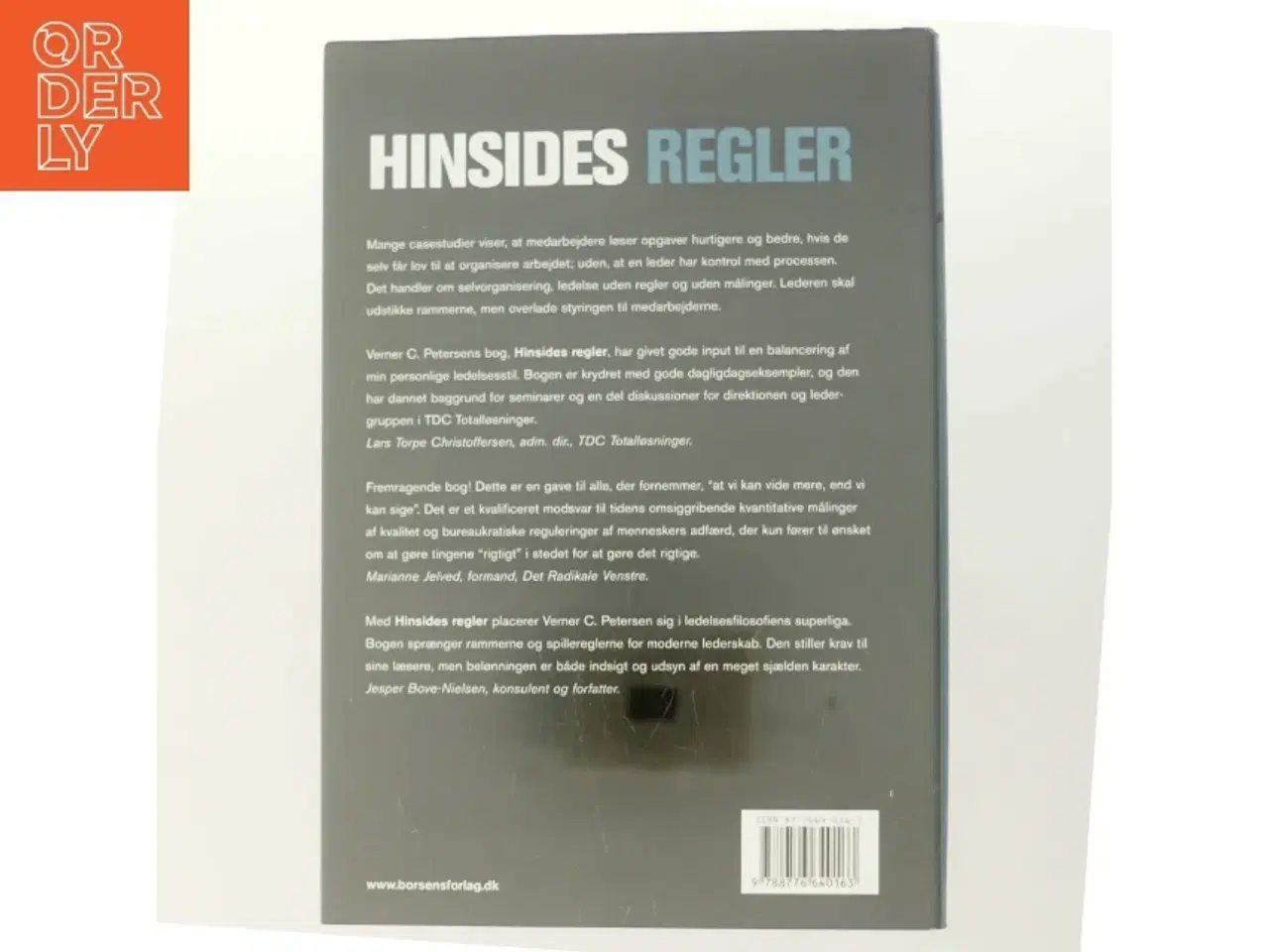 Billede 3 - Hinsides regler : selvorganisering og ledelse med ansvar af Verner C. Petersen (f. 1946) (Bog)