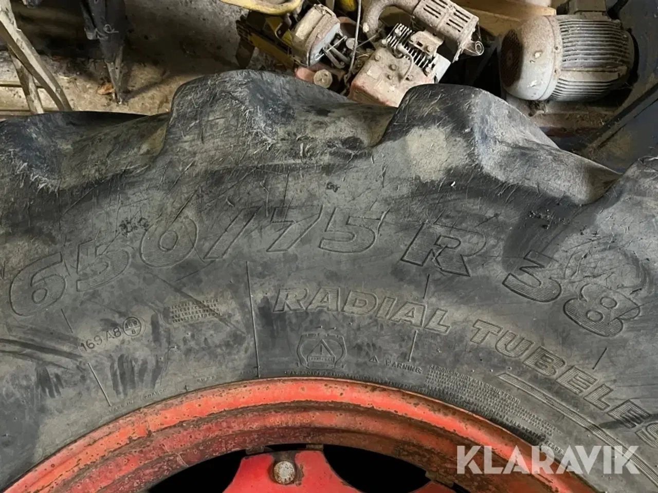 Billede 4 - Dæk med fælge Michelin 650/75 R38 2 styk