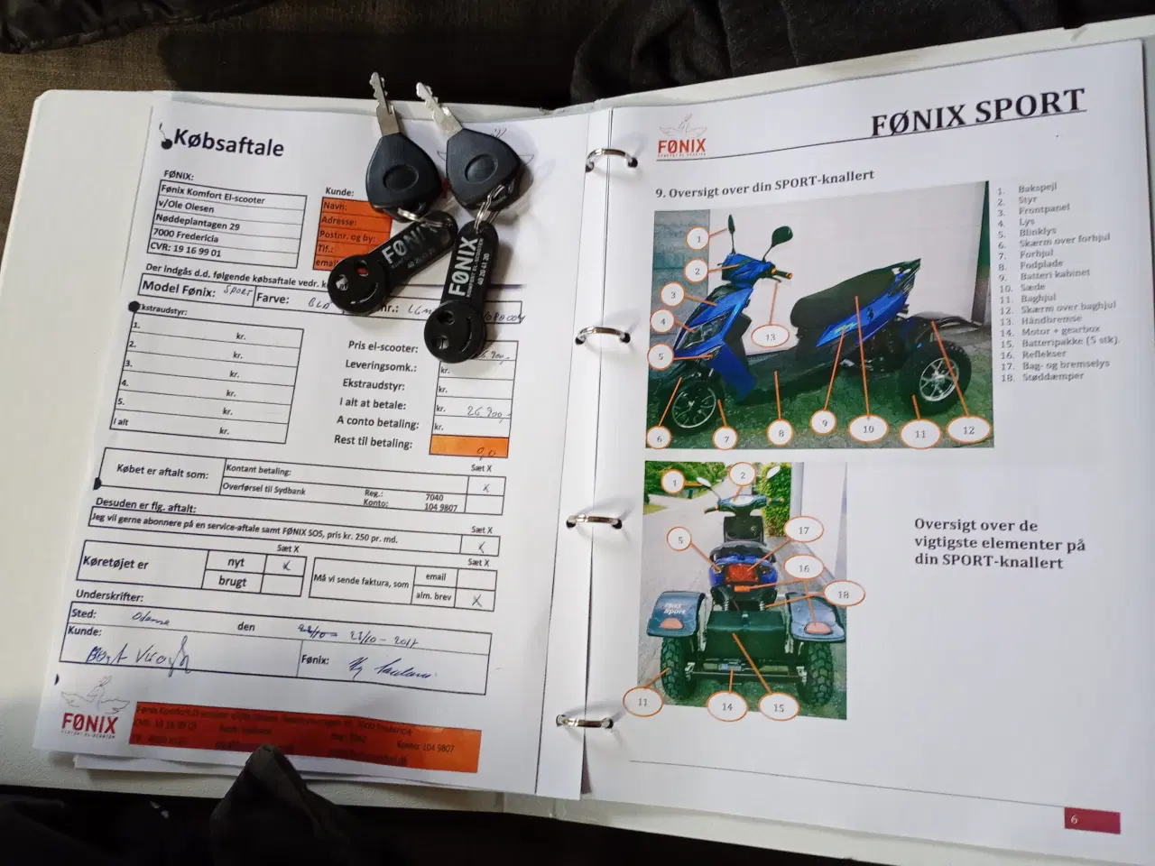 Billede 7 - driftsikker 3-hjulet el-scooter     Mærke Fønix
