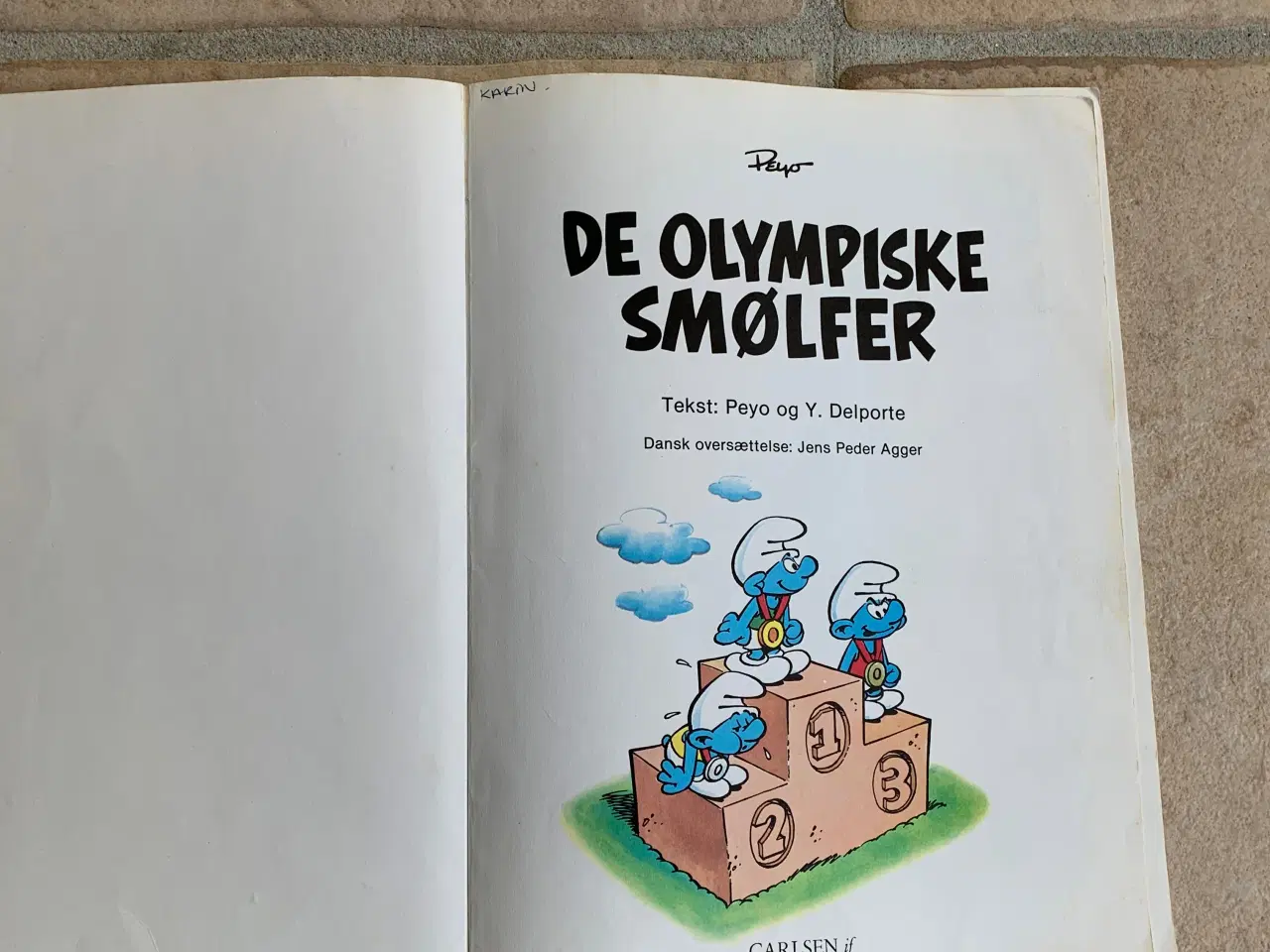 Billede 4 - De olympiske smølfer tegneserie 