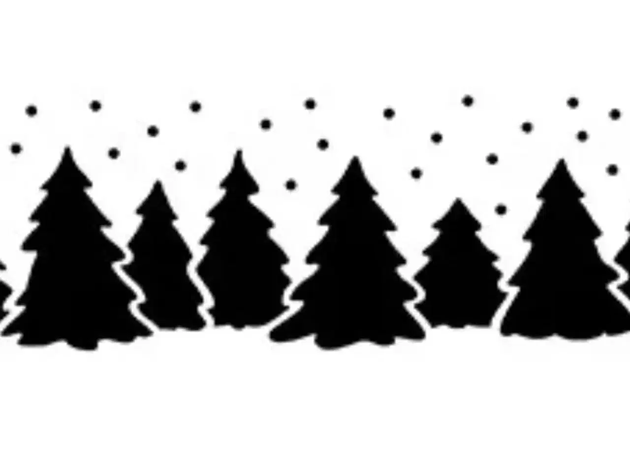Billede 1 - Stencil til juletræer 