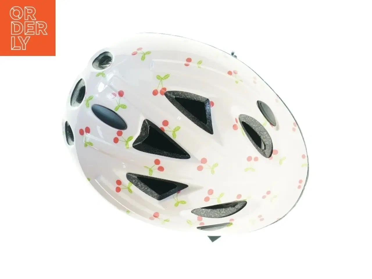 Billede 2 - Børnecykelhjelm med kirsebærmotiv (str. 47 til 53 cm)