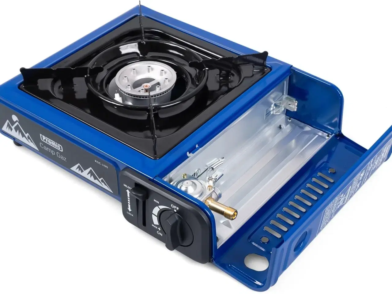 Billede 5 - PROMIS KGC-100 1-blus gas campingkomfur – bordmodel, blå