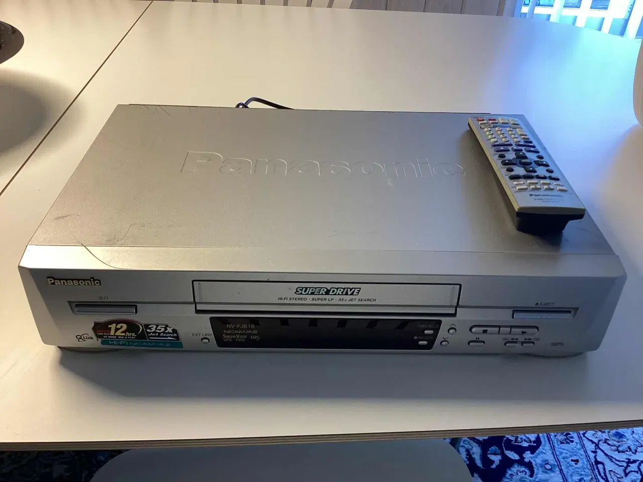Billede 2 - Panasonic Super Drive VHS afspiller m. Fjernbetjen