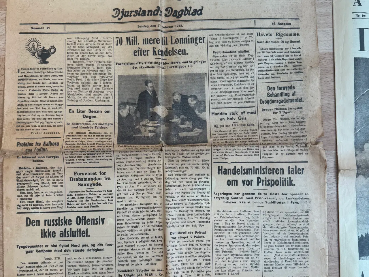 Billede 8 - gamle aviser og ugeblade