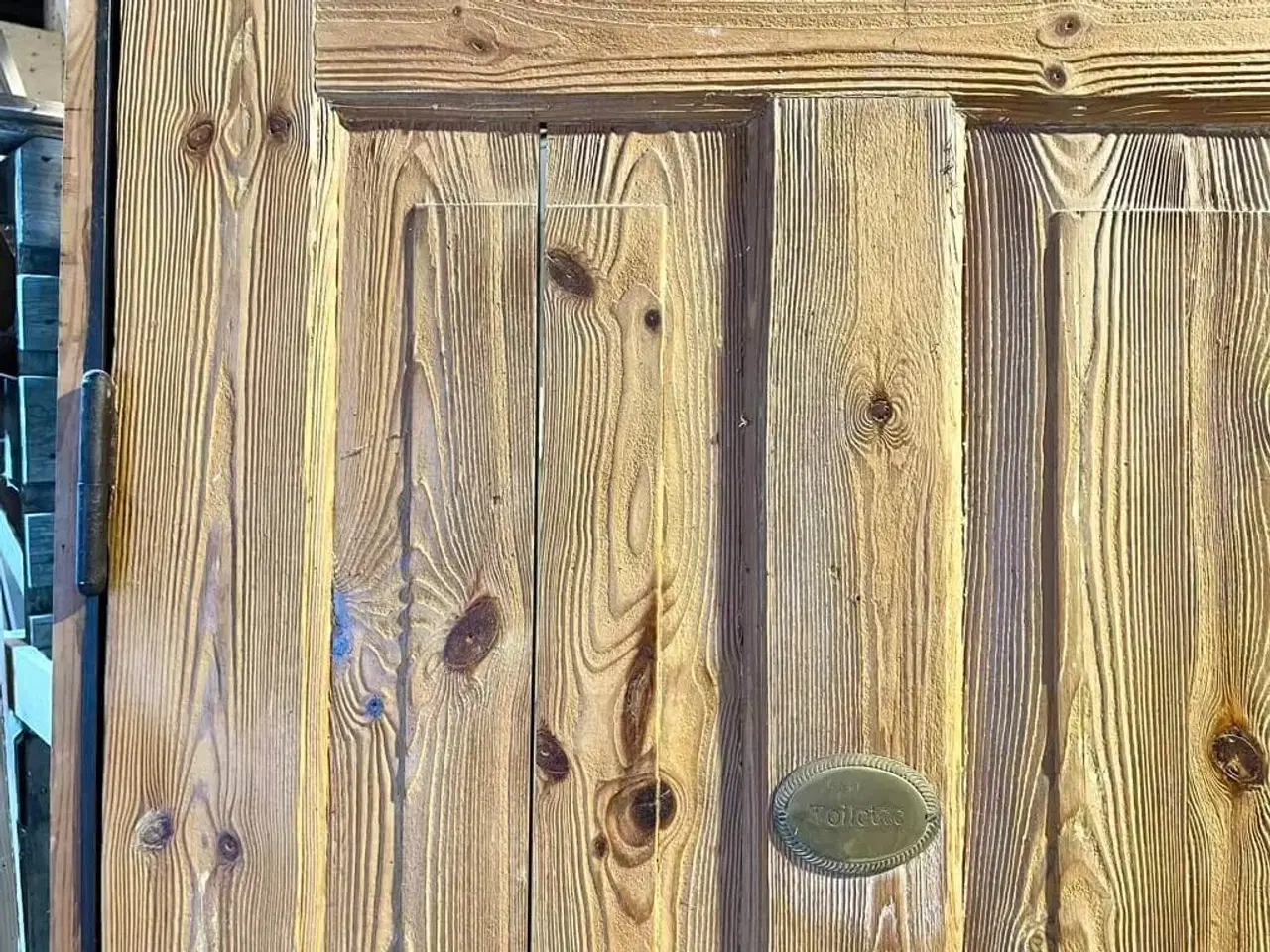 Billede 4 - Original, venstrehængt badeværelsesdør m. karm